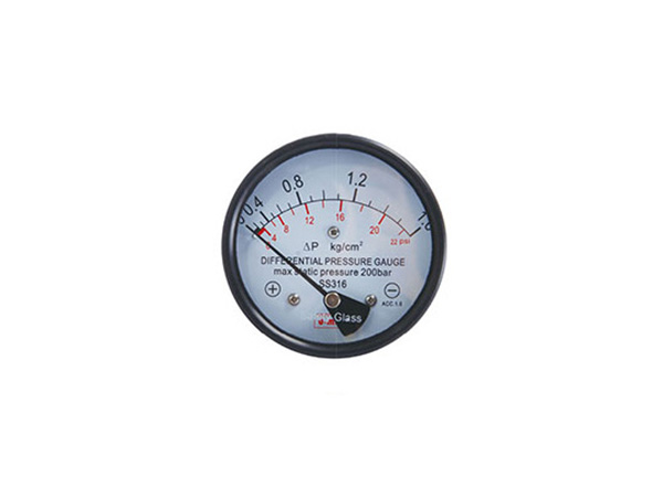 Magnetic induction differential pressure gauge